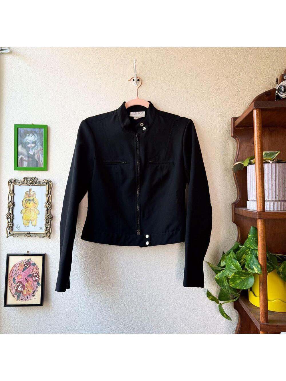 Vintage Women's Y2K Grunge Goth Emo Whimsygoth Bomber Jacket